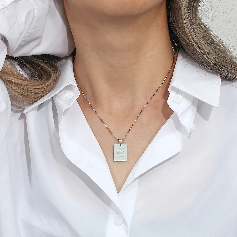 Silver Geometric Tarot Necklace