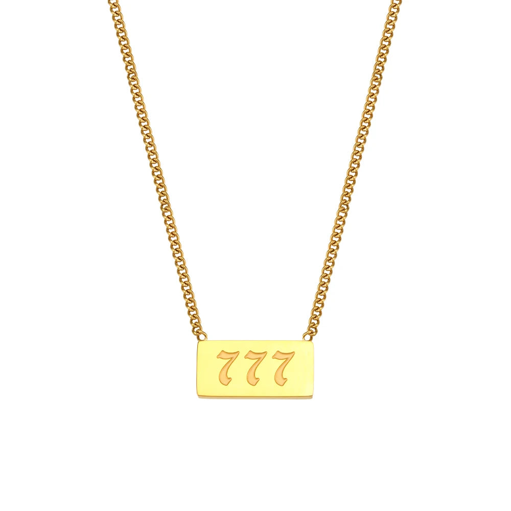 Lucky Angel Number Necklace