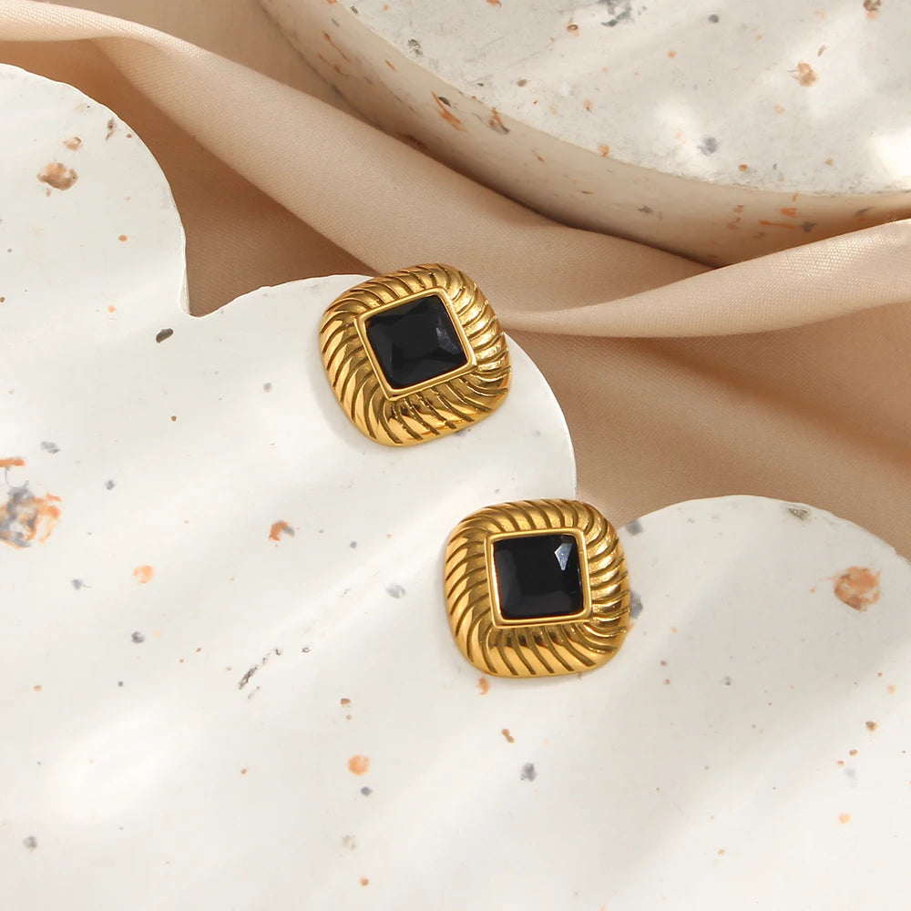 Luxury Zircon Stud Earrings