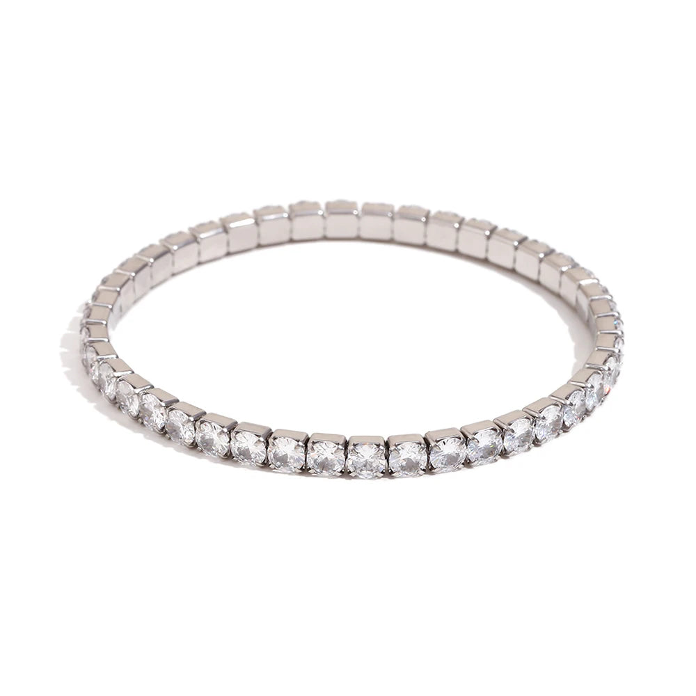 Elegant Zircon Square Bracelet