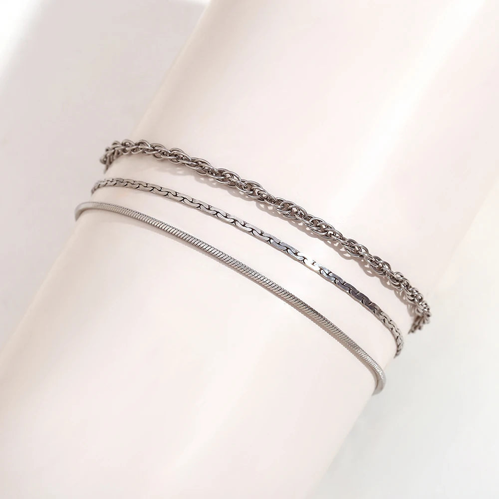 3-Layer Chain Anklet