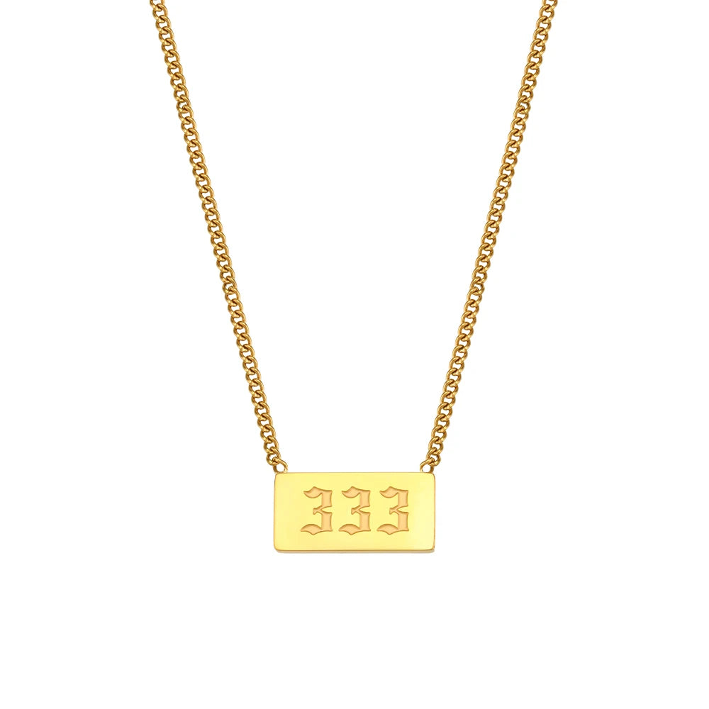 Lucky Angel Number Necklace