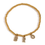 18K Gold Plated Family Bracelets