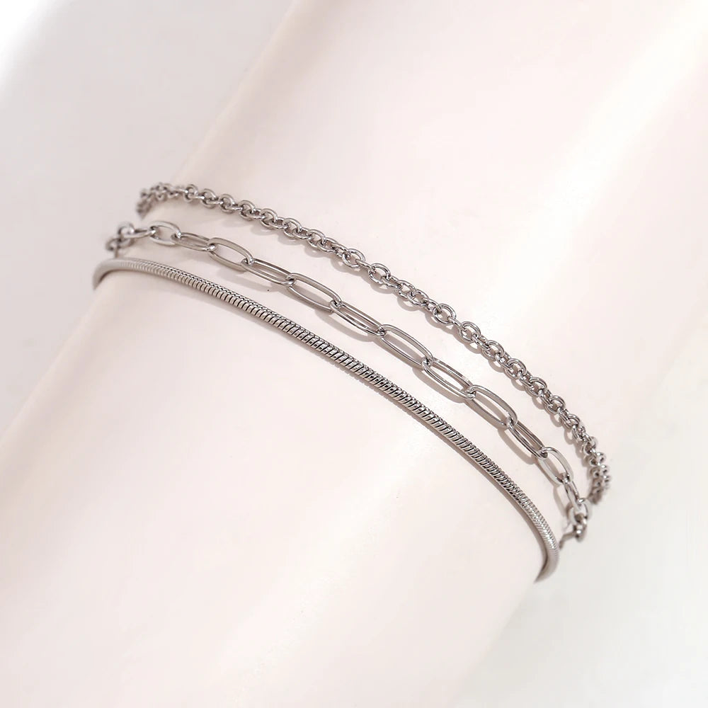 3-Layer Chain Anklet