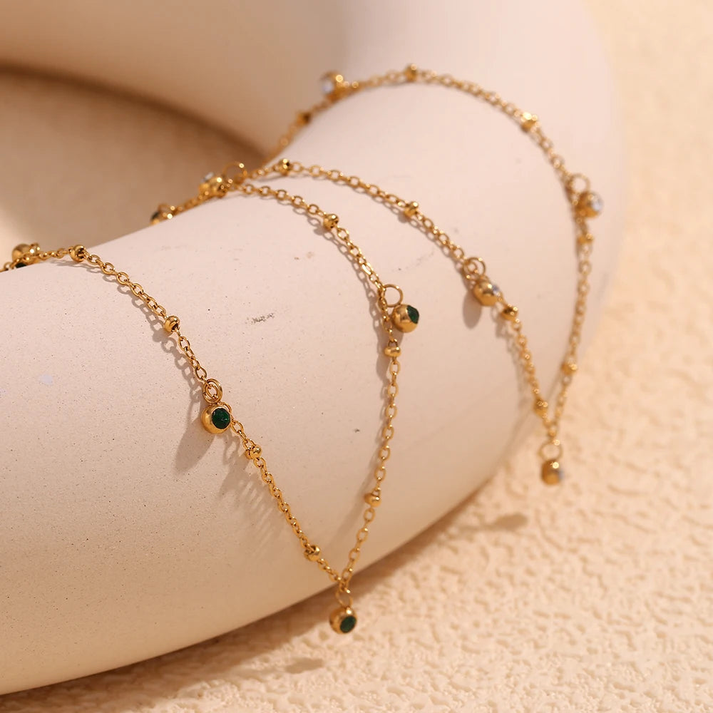 Zircon 18K Gold Necklace