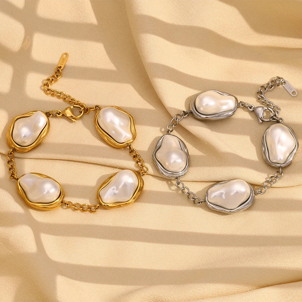 Baroque Irregular Pearl Bracelets