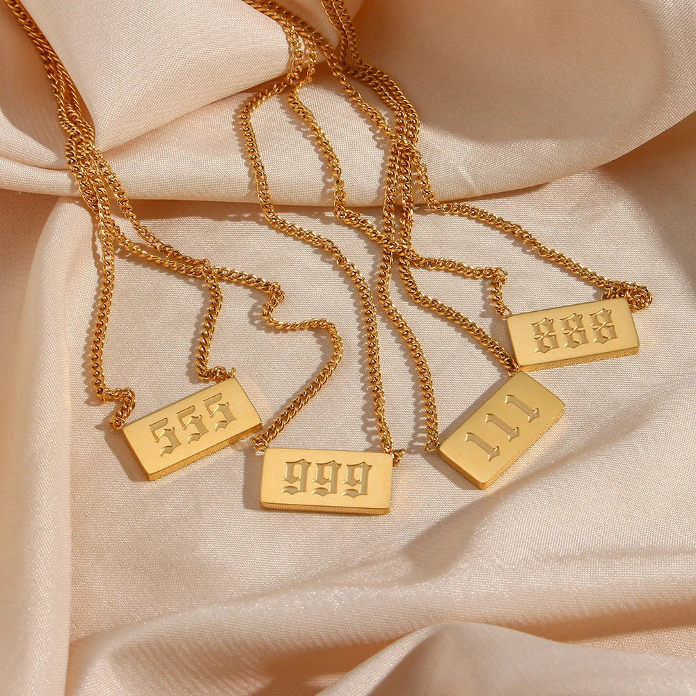 Lucky Angel Number Necklace