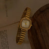 Elegant Gold Square Dial Watch