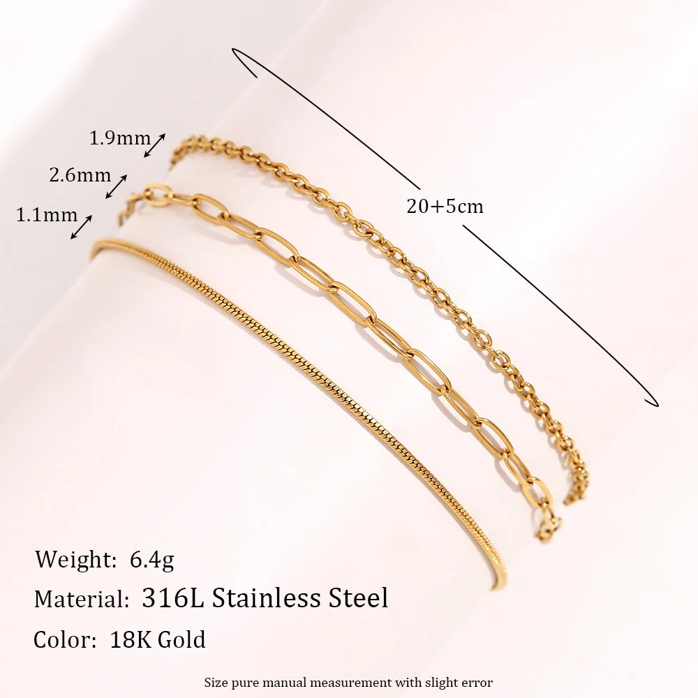 3-Layer Chain Anklet