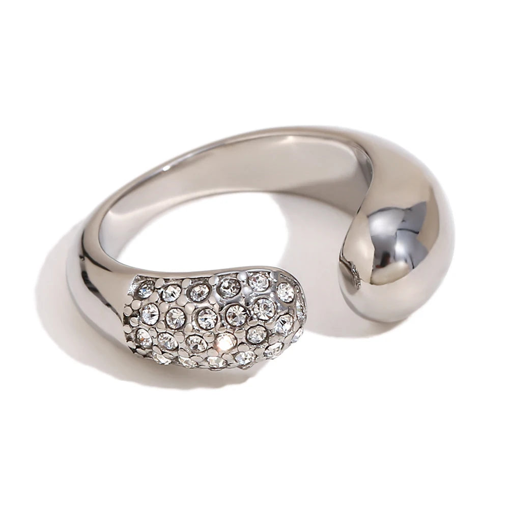 Asymmetric Luxury Rhinestone Ring