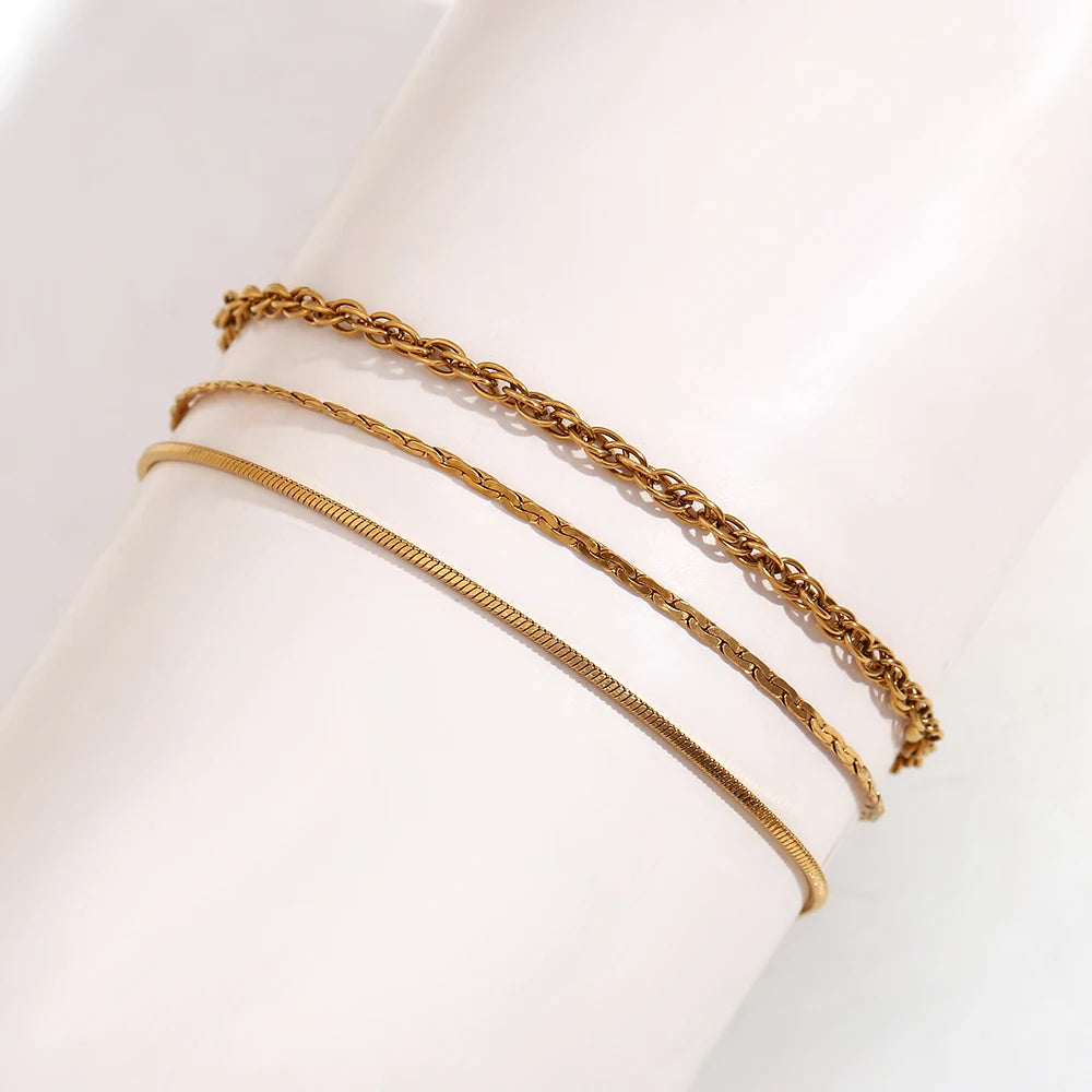 3-Layer Chain Anklet