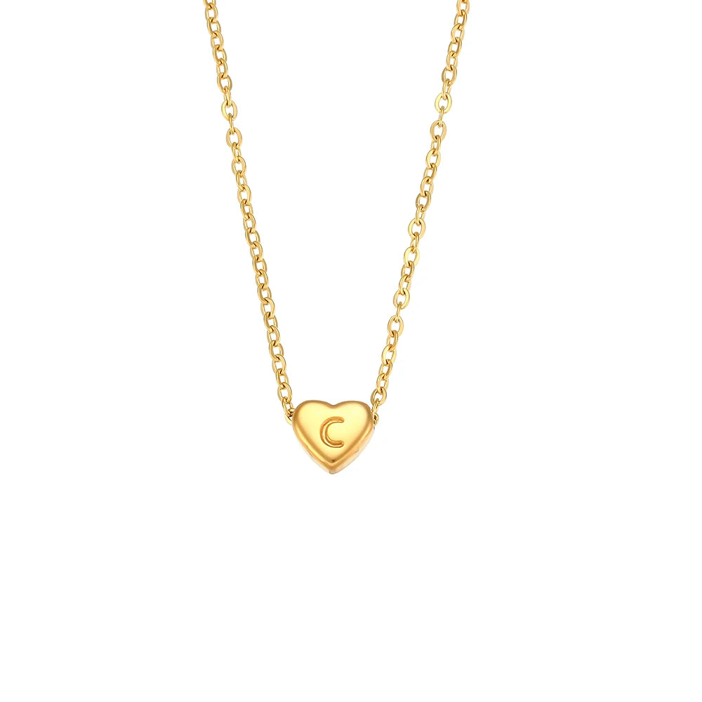 Minimalist Initial Love Necklace