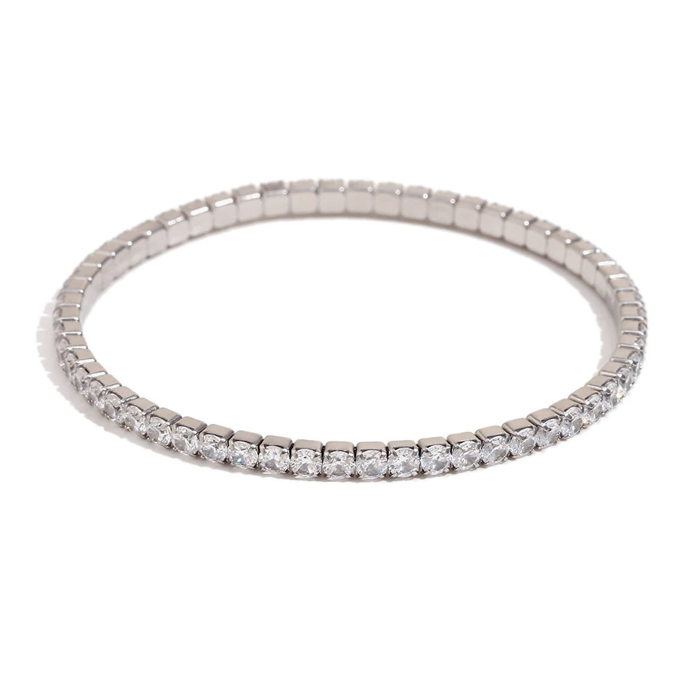 Elegant Zircon Square Bracelet