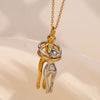 Elegant Hug Pendant Necklace