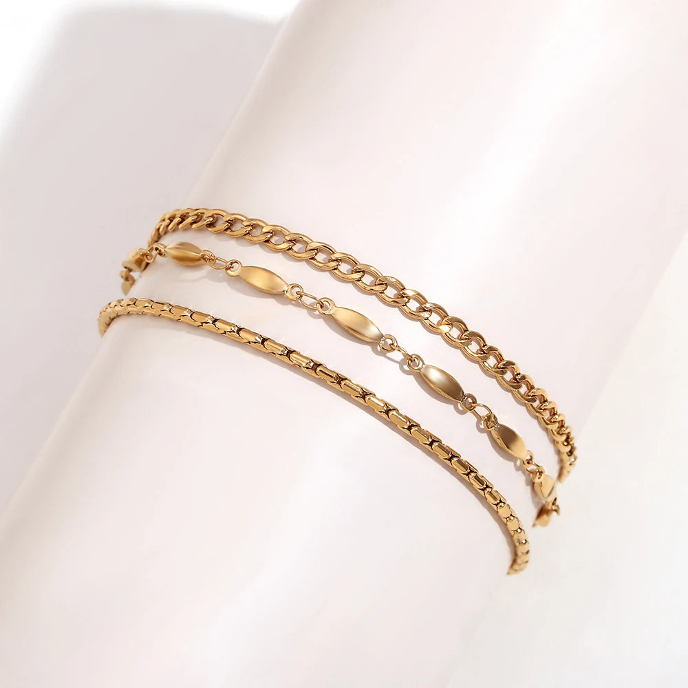 3-Layer Chain Anklet