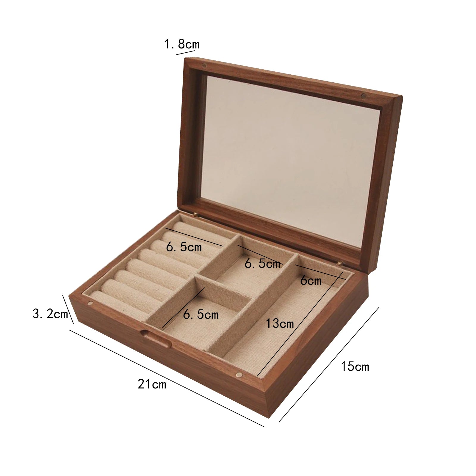 Rectangular Tray Jewelry Case