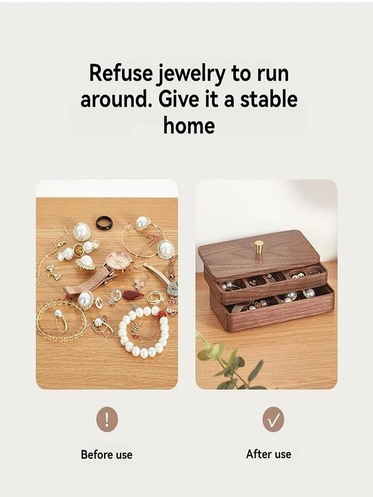 Double-Layer Jewelry Box