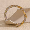 Asymmetric Rhinestone Adjustable Bracelet