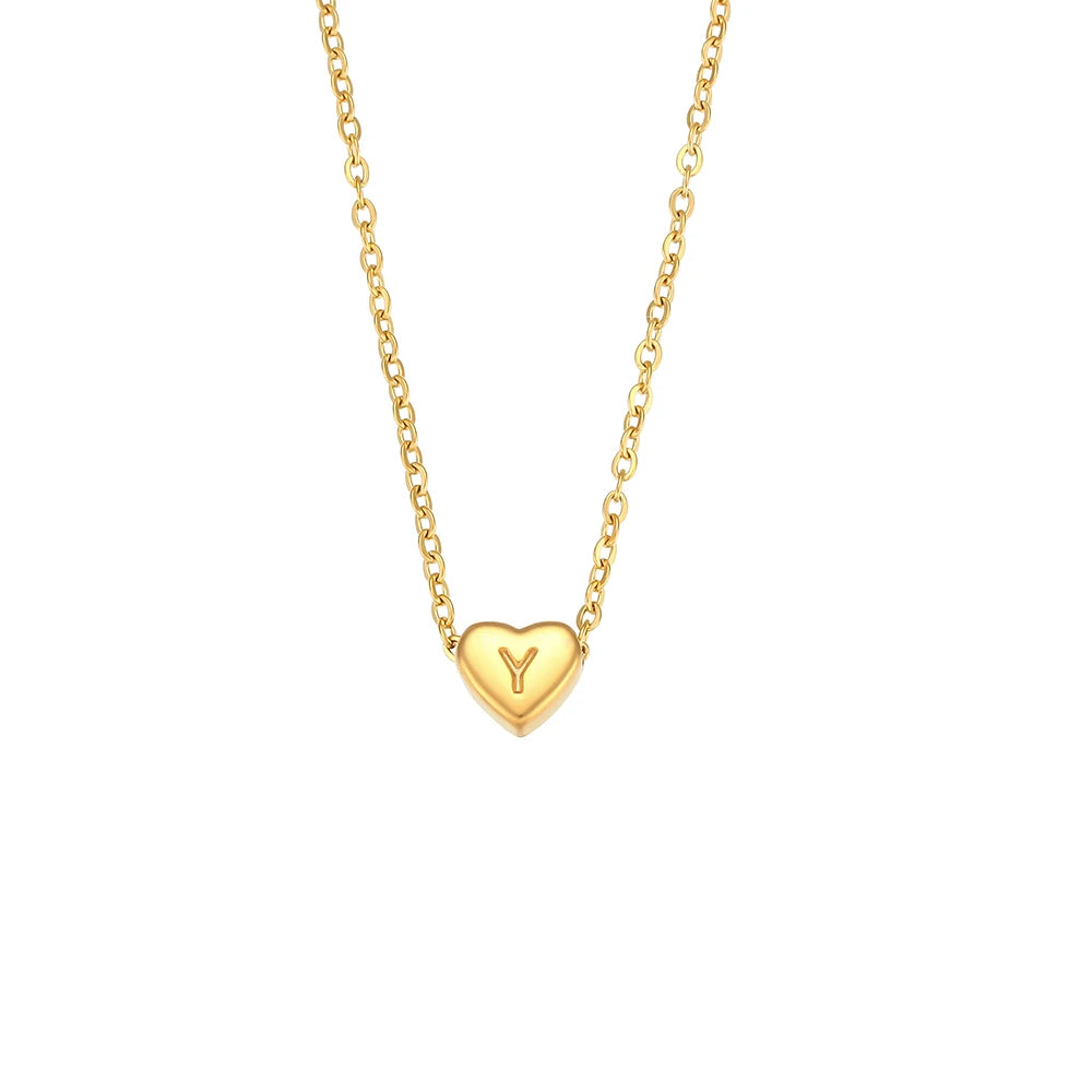 Minimalist Initial Love Necklace