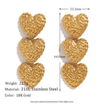 Heart Pattern 18K Gold Plated Set