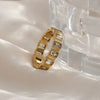 Elegant CZ Stone Gold Ring for Women