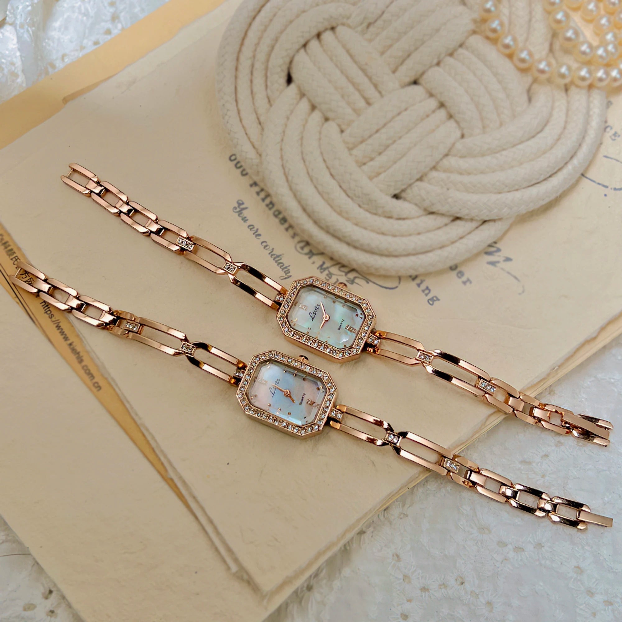 Pearl Dial Bracelet Watch